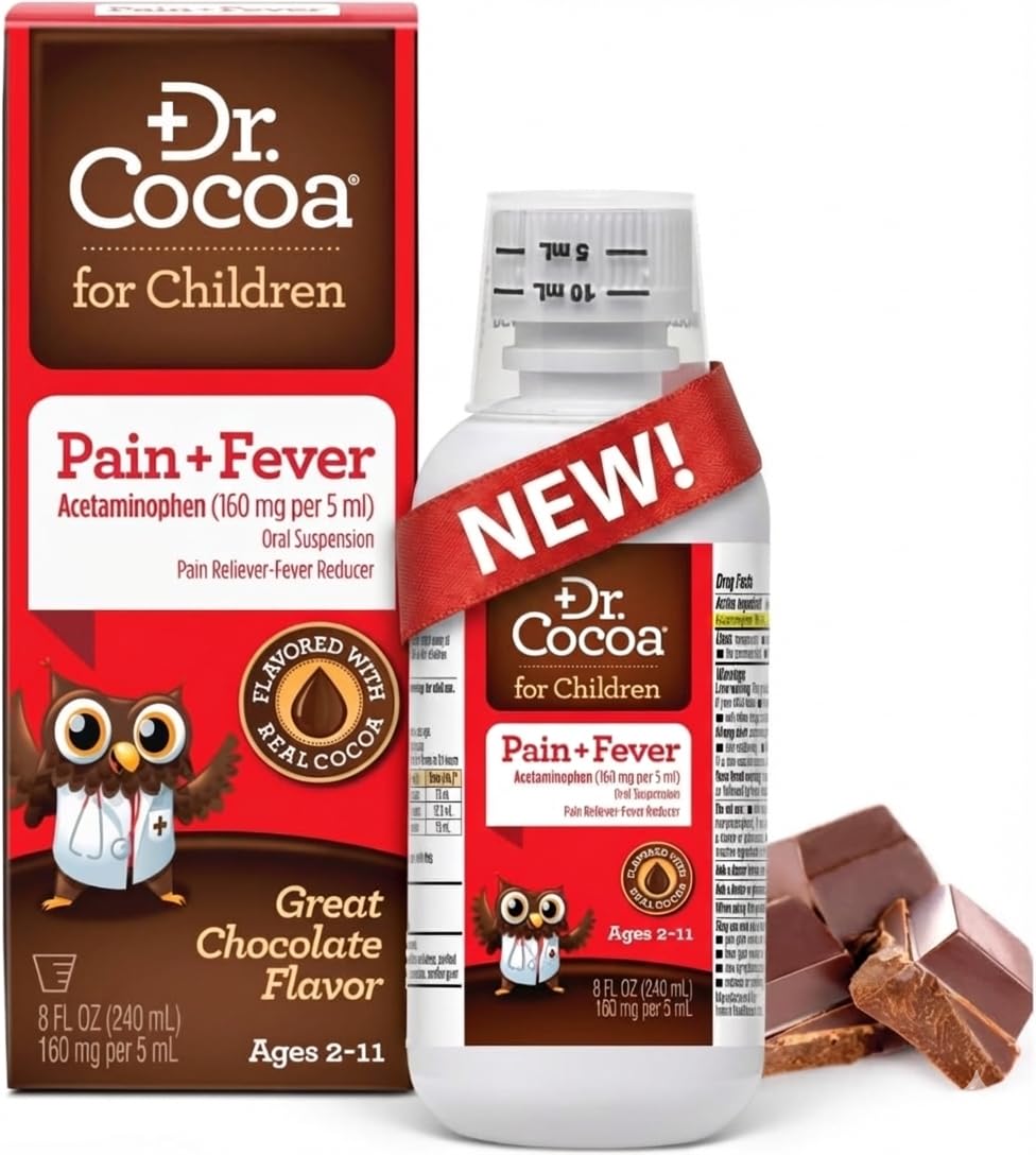 Amazon.com: Dr. Cocoa Children's Pain Relief & Fever Reducer